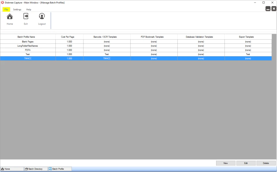 screenshot of Dokmee Capture